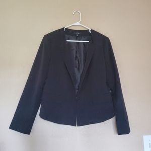 Apt 9 women's black polyester blazer jacket plus size 16